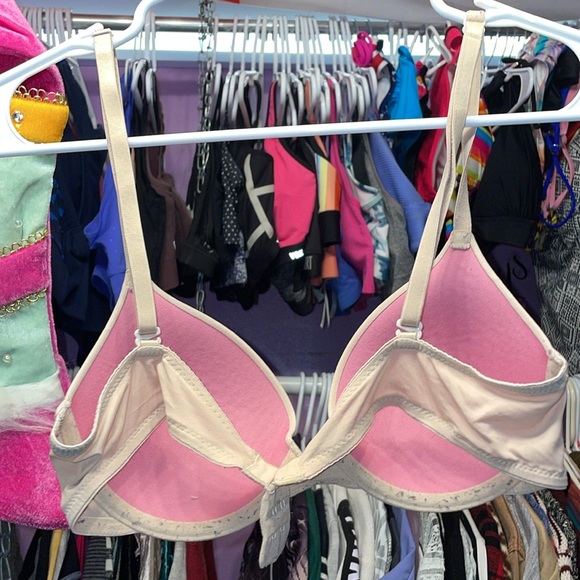 32A beige simple bra - Picture 4 of 4